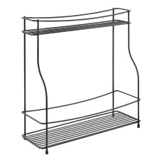 Metaltex Raft De Condimente Cu 2 Niveluri "Basalmico", Negru