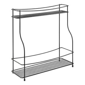 Metaltex Raft De Condimente Cu 2 Niveluri "Basalmico", Negru
