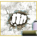 Noordwand Tapet "Friends & Coffee Concrete Boxing Fist”, Gri Și Alb