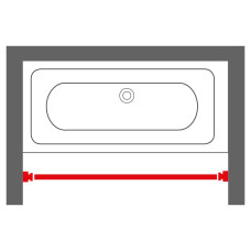 Sealskin Bară Perdea De Duș Telescopică, Gri Mat, 185 Cm