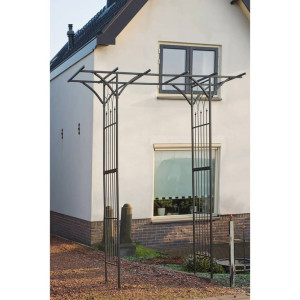 Nature Arcadă De Grădină, Negru, 114 X 66 X 232 Cm, Metal