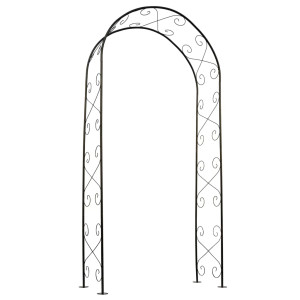 Nature Arcadă De Grădină, Negru, 100 X 37 X 230 Cm, Metal