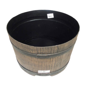Nature Suport Butoi Apă De Ploaie Cu Aspect De Lemn, Maro, 45X28,5 Cm