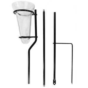 Nature Contor De Ploaie Cu Suport Din Sticlă 130 Cm 6080089