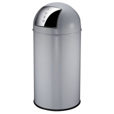 Eko Coș De Gunoi Cu Împingere, Gri Mat, 40 L
