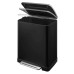 Eko Coș De Gunoi Cu Pedală E-Cube, Negru Mat, 50 L