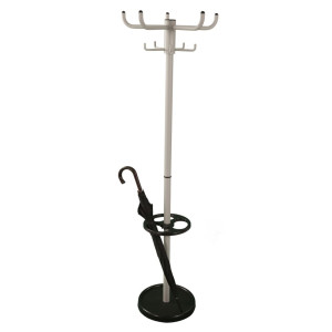 V-Part Cuier Haine De Sine Stătător Cu 10 Cârlige High Five, 175 Cm