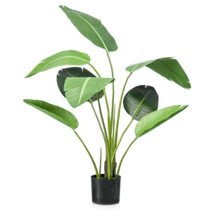 Emerald Arbore Artificial Strelitzia, 120 Cm, În Ghiveci, Verde
