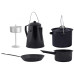 Esschert Design Set De Gătit Pentru Exterior, 4 Piese, Negru, Ff215