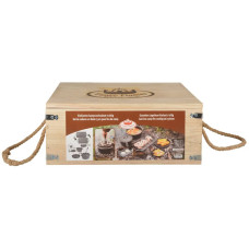 Esschert Design Set De Gătit Pentru Camping, 7 Piese, Negru, Ff240
