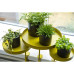 Esschert Design Tavă Pentru Plante Cu Clemă, Auriu, Rotund, L
