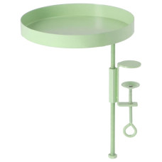 Esschert Design Tavă Pentru Plante Cu Clemă, Verde, Rotund, M