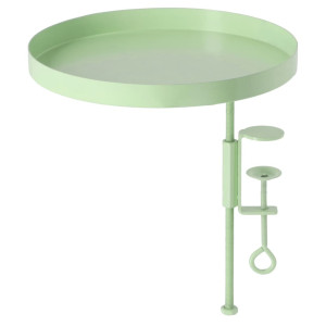 Esschert Design Tavă Pentru Plante Cu Clemă, Verde, Rotund, L