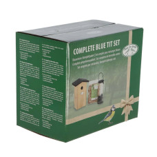 Esschert Design Set Complet De Hrănire Pentru Pițigoi Albastru