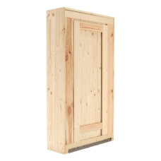 Esschert Design Masă De Bar De Perete Cu Raft Rabatabil, Natural, L
