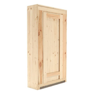 Esschert Design Masă De Bar De Perete Cu Raft Rabatabil, Natural, L
