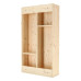 Esschert Design Masă De Bar De Perete Cu Raft Rabatabil, Natural, L