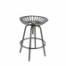 Esschert Design Scaun De Bar Tractor, Gri