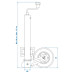 Proplus Roată De Manevră 60 Mm Cu Anvelopă Cauciuc Solid 20X6Cm 341505