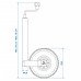 Proplus Roată De Manevră 48 Mm Cu Anvelopă Pneumatică 20X8,5Cm 341507