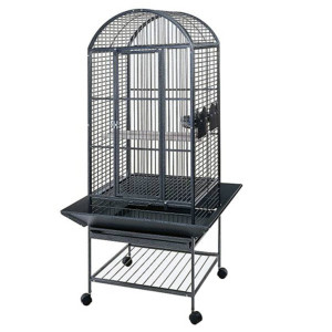 Strong Colivie Papagal Villa Minerva, Gri Argintiu, 46X46X144 Cm 93017