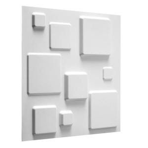 Wallart Lambriuri 3D Model Squares, 12 Buc. Ga-Wa09
