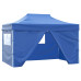 42512  Foldable Tent Pop-Up With 4 Side Walls 3X4,5 M Blue