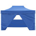 42512  Foldable Tent Pop-Up With 4 Side Walls 3X4,5 M Blue