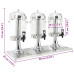 Dozator Triplu De Suc, Oțel Inoxidabil, 3 X 8 L