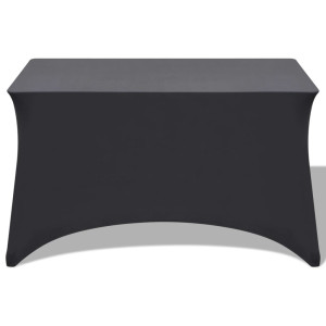 Huse Elastice Pentru Masă, 2 Buc, 120 X 60,5 X 74 Cm, Antracit