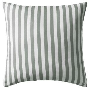 Perne De Exterior, 2 Buc, Imprimeu Dungi, 45 X 45 Cm, Gri