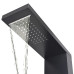 Sistem Panel De Duș Din Aluminiu, Negru Mat