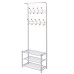 Cuier Haine Cu Raft Pentru Pantofi, Alb, 68 X 32 X 182,5 Cm