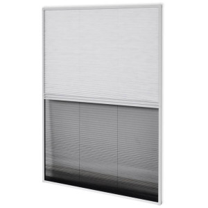 Ecran Insecte Pentru Ferestre, Cu Umbrar, Aluminiu, 80X120 Cm