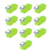 Curele 10 Buc, 0,25 Tone, 5 M X 25 Mm, Verde Fluorescent