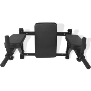 Aparat Exerciții Triceps Și Abdomen, Montare Pe Perete, Negru