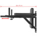 Aparat Exerciții Triceps Și Abdomen, Montare Pe Perete, Negru