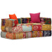 Canapea Puf Modulară Cu 2 Locuri, Petice, Material Textil