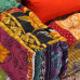 Canapea Puf Modulară Cu 2 Locuri, Petice, Material Textil