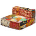 Canapea Puf Modulară Cu 3 Locuri, Petice, Material Textil