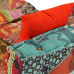 Canapea Puf Modulară Cu 3 Locuri, Petice, Material Textil