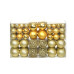 Set Globuri De Crăciun 100 De Piese, 3/4/6 Cm, Auriu