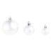 Set Globuri De Crăciun 100 De Piese, 3/4/6 Cm, Argintiu