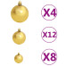 Set Globuri De Crăciun 100 Buc. 3/4/6 Cm, Maro/Bronz/Auriu