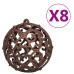 Set Globuri De Crăciun 100 Buc. 3/4/6 Cm, Maro/Bronz/Auriu