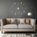 Ceas De Perete 3D, Argintiu, 100 Cm, Xxl, Design Modern