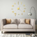 Ceas De Perete 3D, Auriu, 100 Cm, Xxl, Design Modern