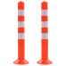 Baliză Control Trafic, 2 Buc., Plastic, 75 Cm
