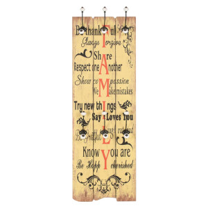 Cuier De Perete Cu 6 Cârlige Family, 120 X 40 Cm