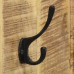 Cuier Haine De Perete, 2 Buc., Lemn Masiv De Mango 36X110X3 Cm